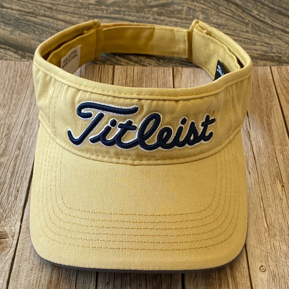 Titleist Tan Strapback Golf Visor